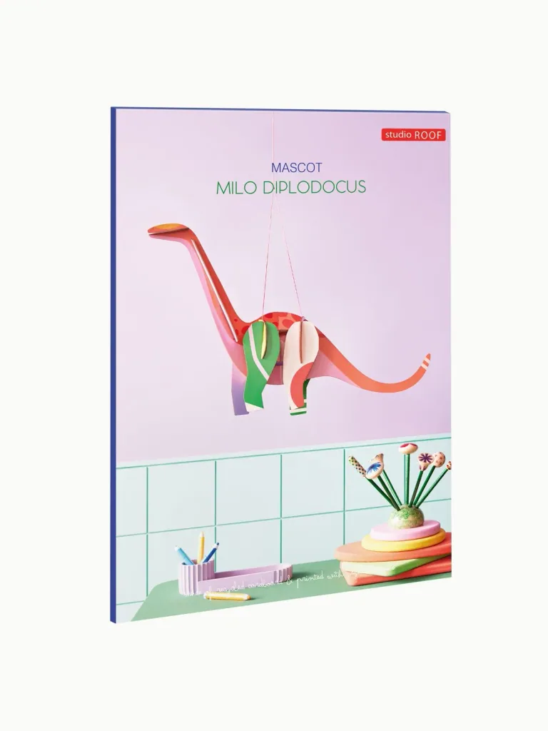 Studio ROOF Kit de loisirs créatifs - Décoration murale 3D Milo Diplodocus