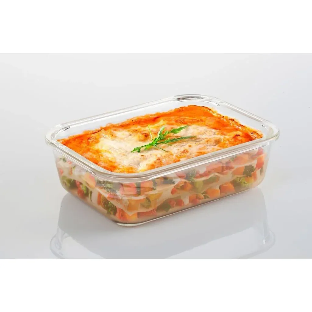 Mehrzer - Fresh Box - 2260ml - Rectangular - Bake-and-Lock - Red