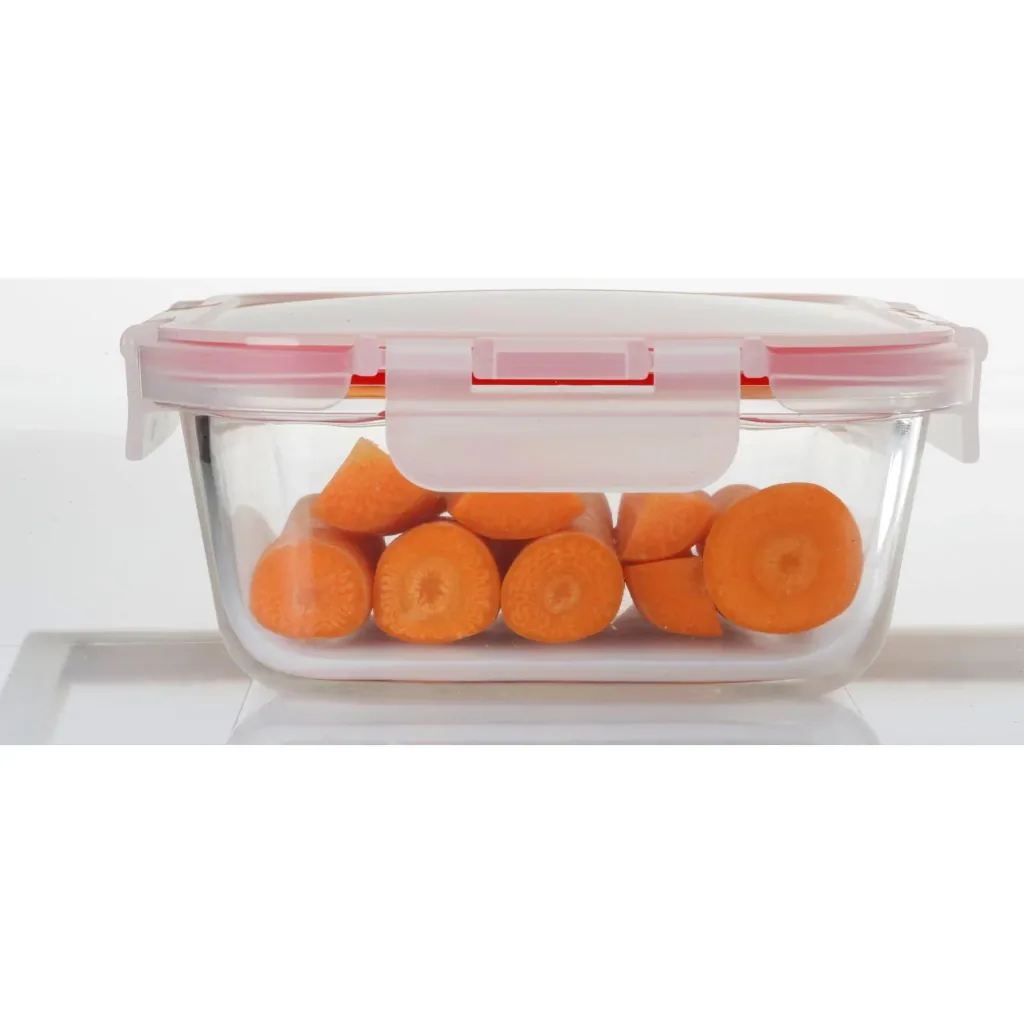 Mehrzer - Fresh Box - 2260ml - Rectangular - Bake-and-Lock - Red