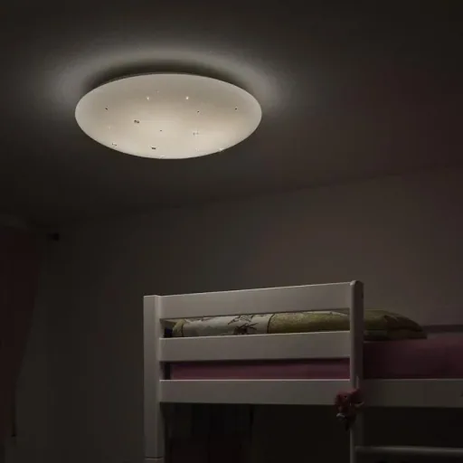 LED glitter ceiling/wall light Shining Diamond 24W + sleep timer & light color change Ø350 mm