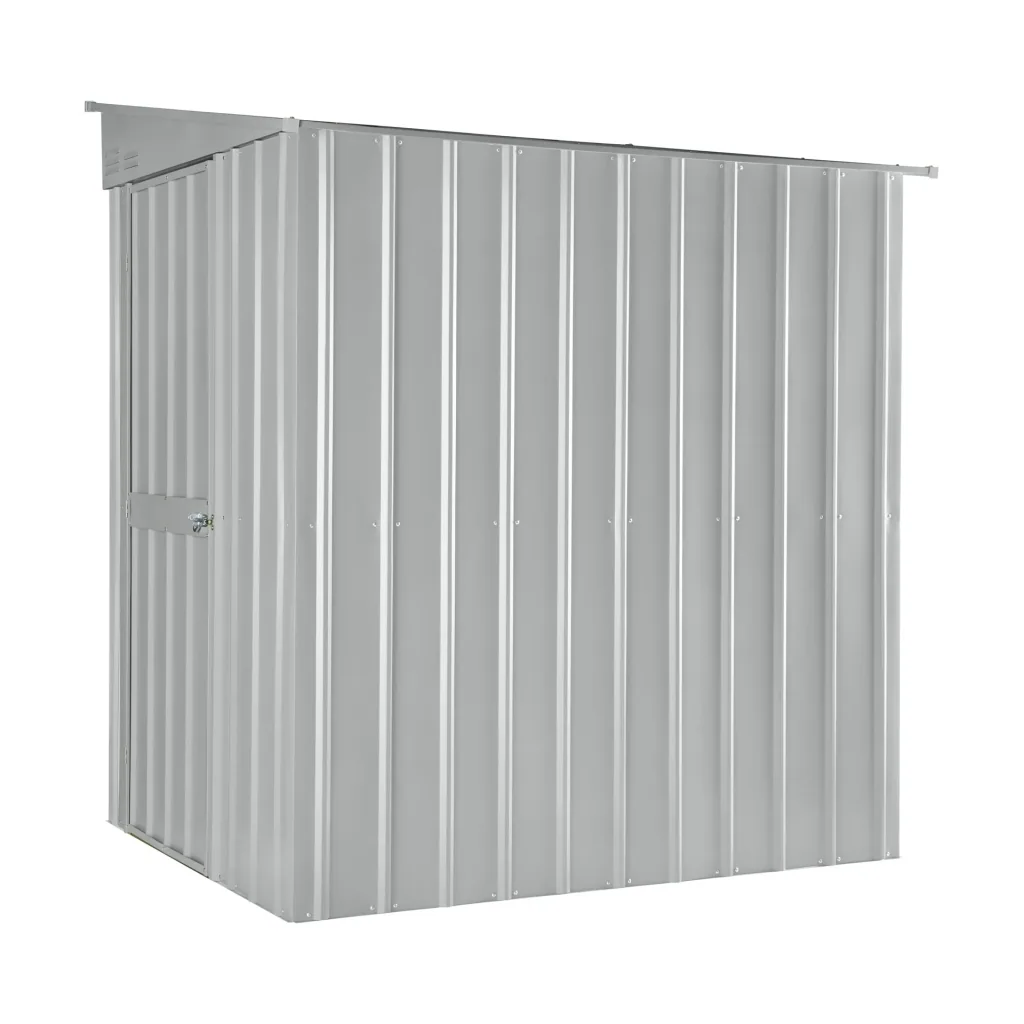 Tool shed wall decoration Lean To 56, silver metallic