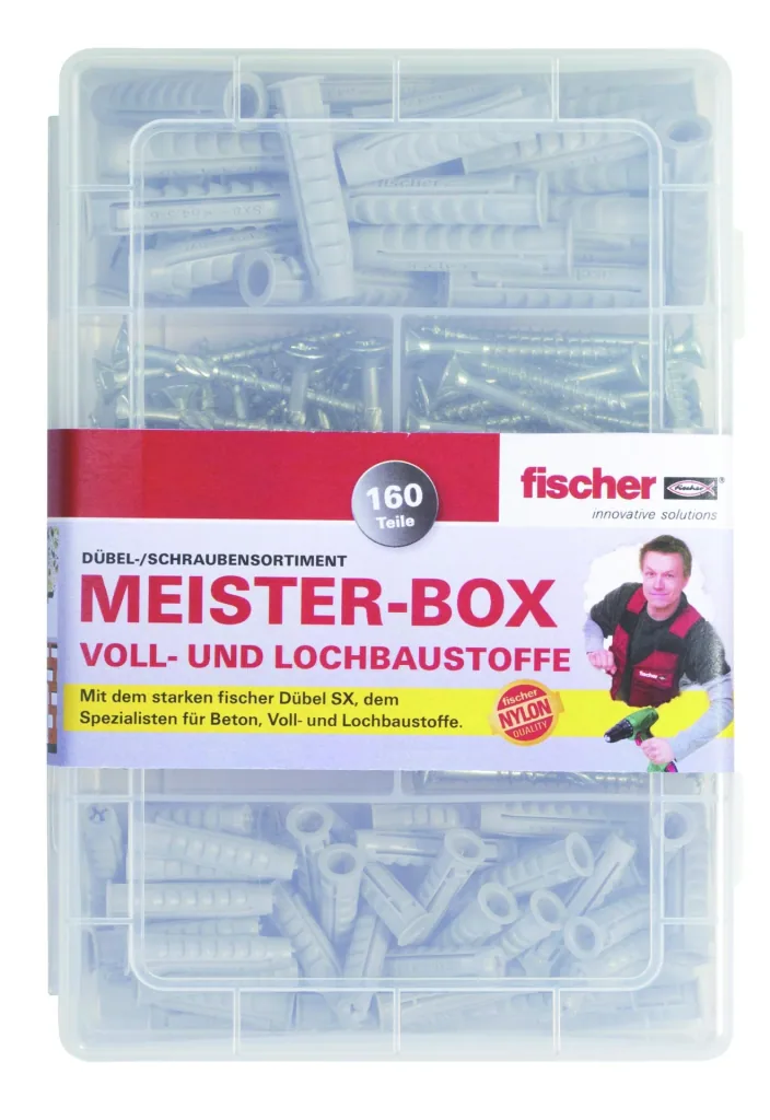 Expansion dowels Meister Box SX with screws, 160 pcs.