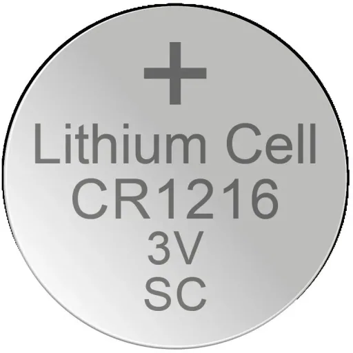 Lithium button cell CR1216, 3 Volt - 5 pieces