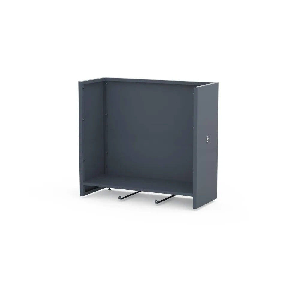 Herstera Garden Cube bac à plantes 100×40×115 cm anthracite
