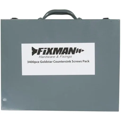 Fixman Goldstar countersunk head screws assortment 3400 pieces