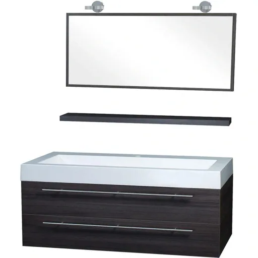 Bathroom furniture Force 125 cm - Grey