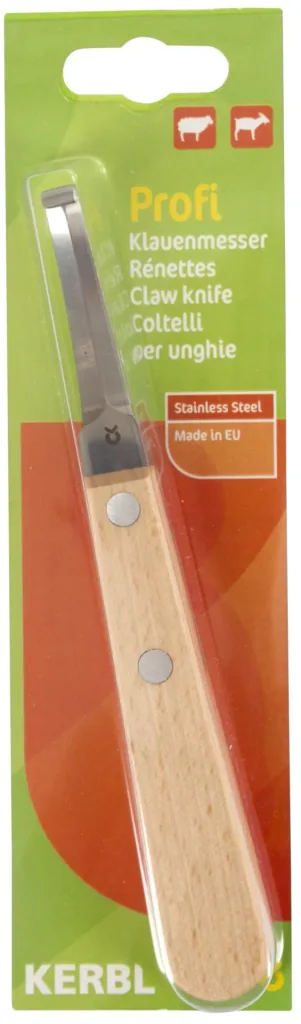 Professional claw knife for sheep and goats, double-sided use