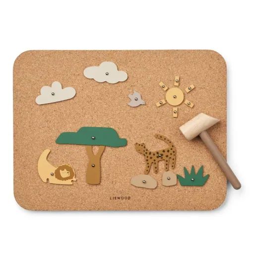 Jouet en bois Liewood, tableau d'affichage – Esteban, Tous ensemble/Sandy