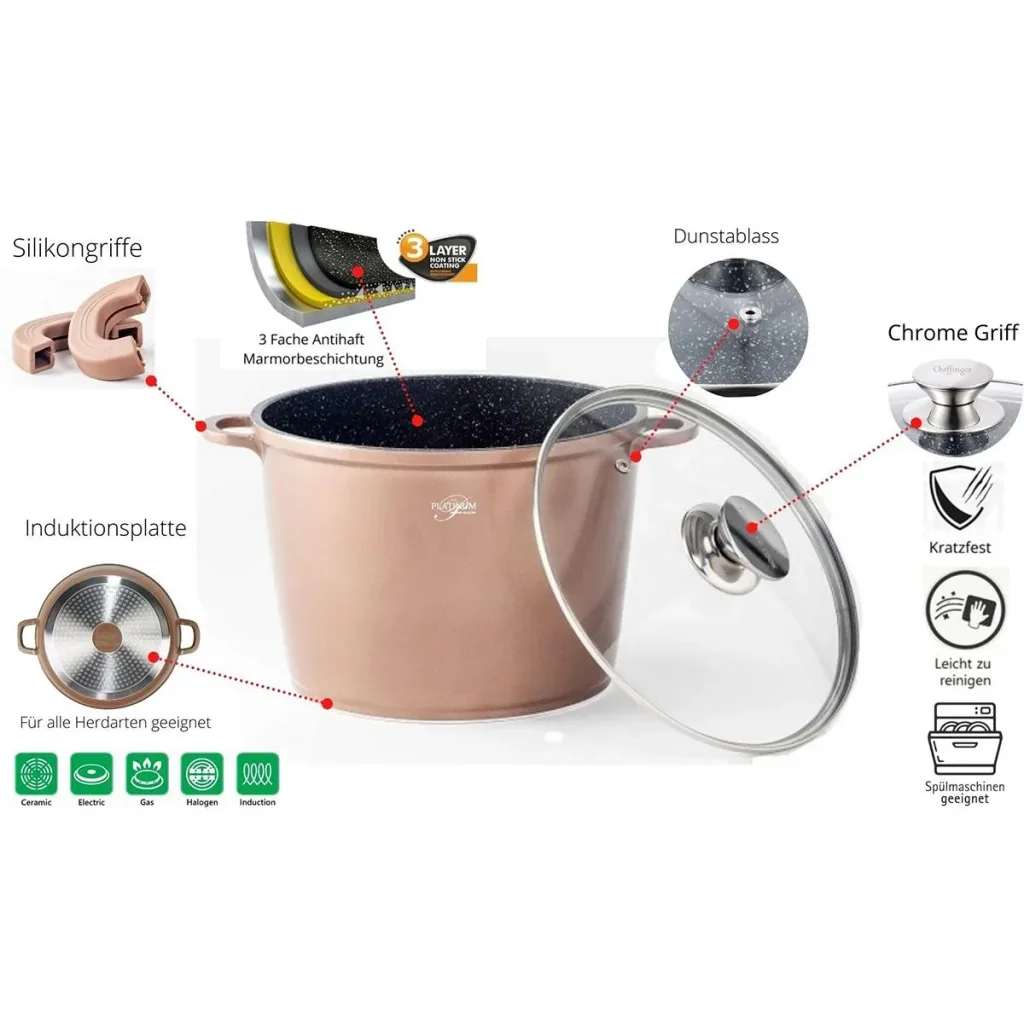Platin Sauté Pan - Non-Stick - 24cm - Copper