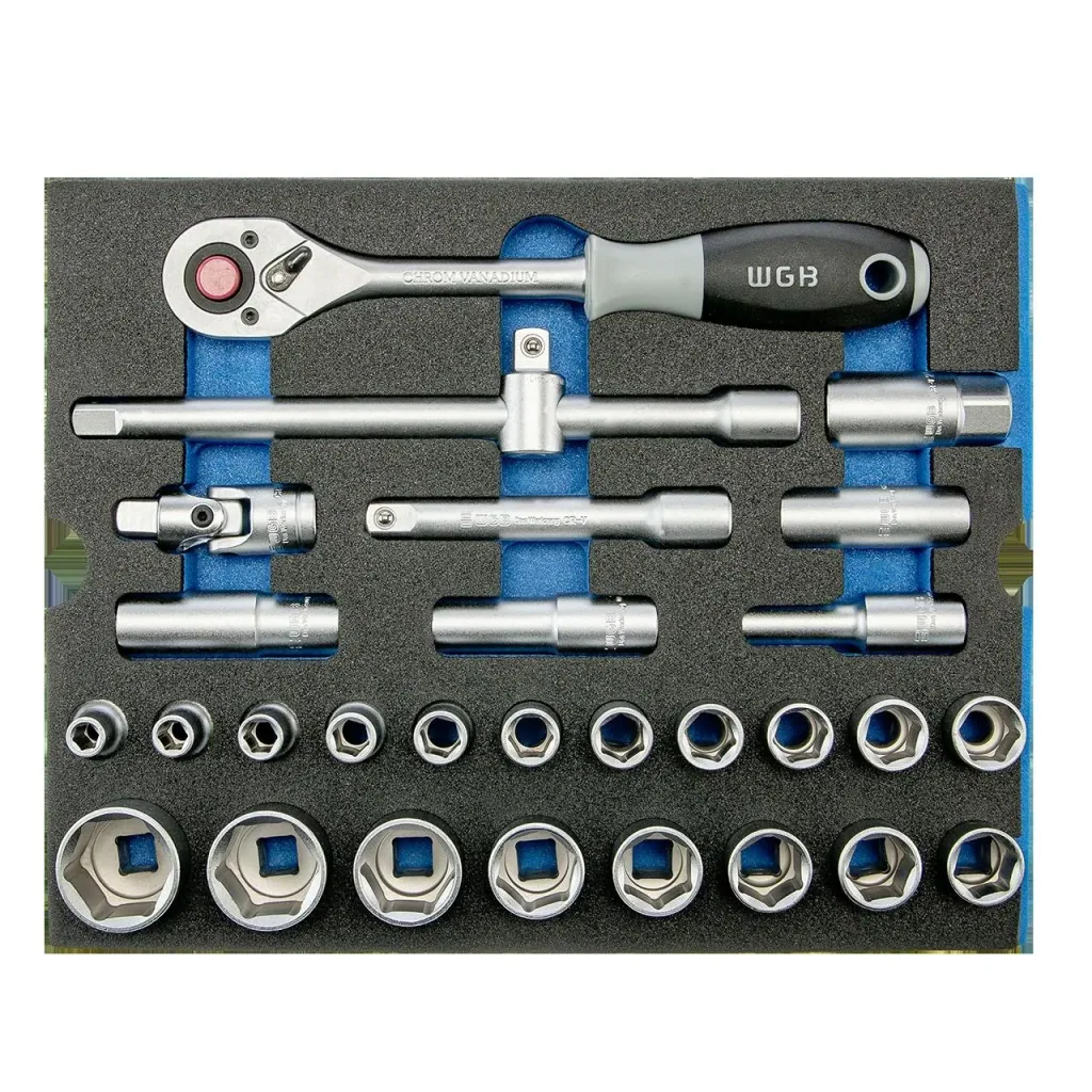 Workshop trolley - 7 drawers, equipped with 6 modules, 103 pieces