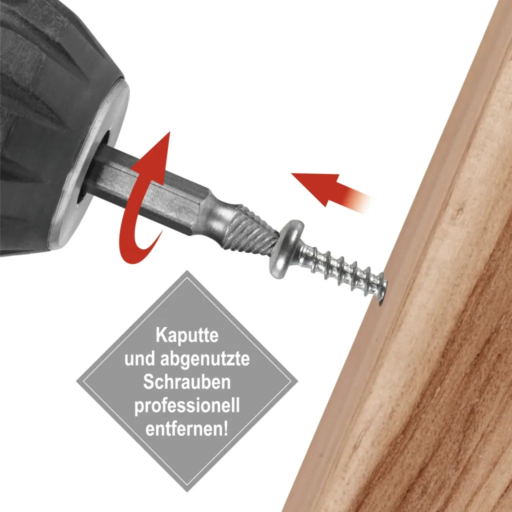 4-piece screw remover set