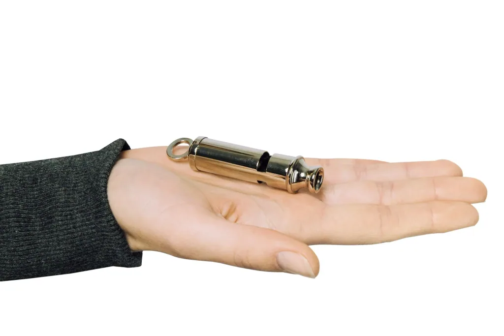 Metal signal whistle
