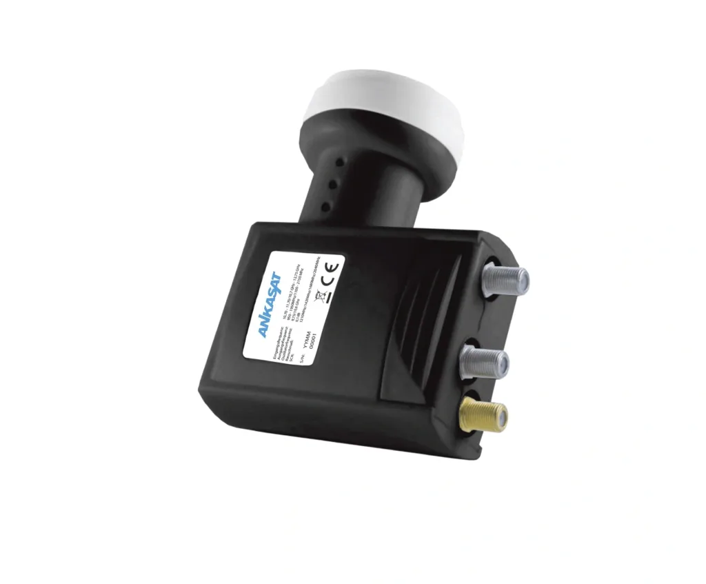Single cable LNB 4 x Unicable receiver and 2 standard outputs, LTE shielding