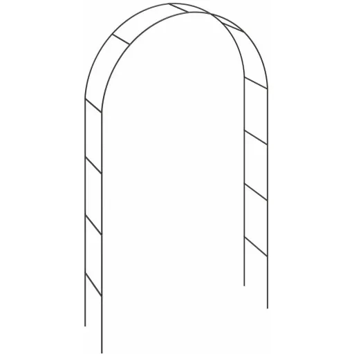 Rose arch black 240x140x37cm