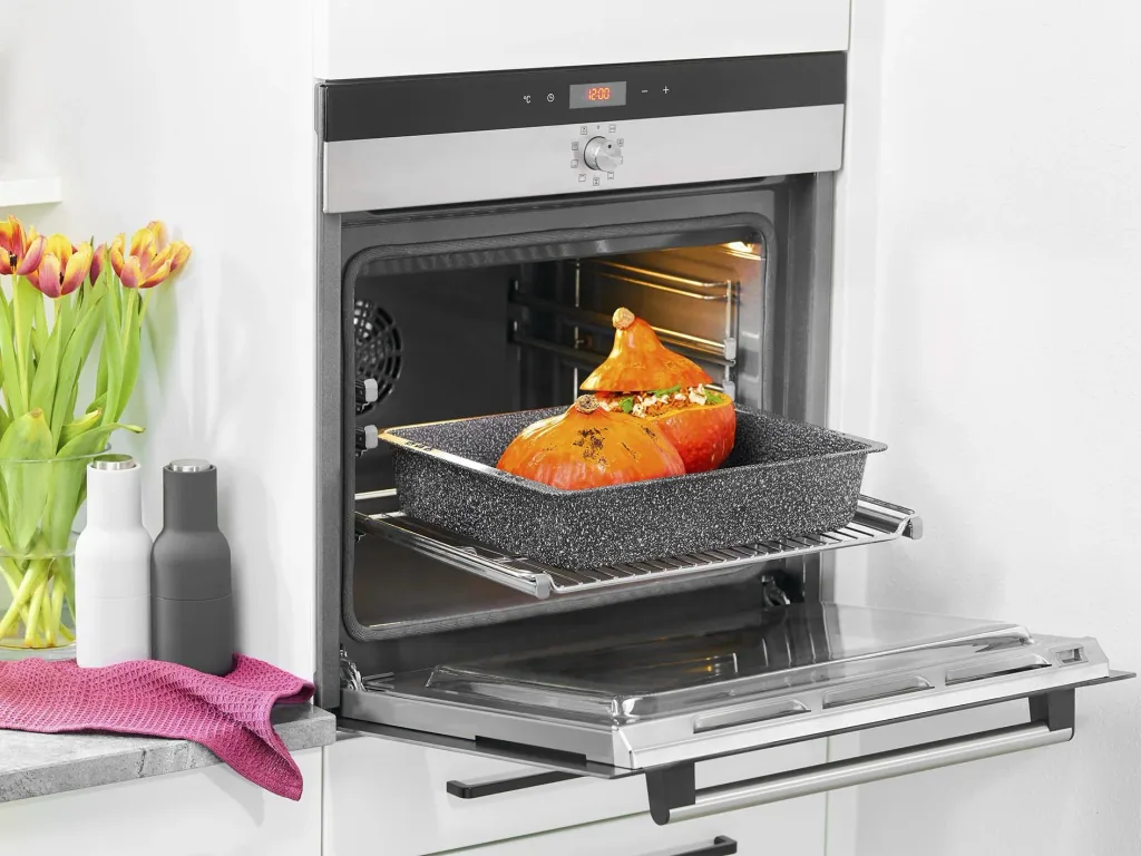 XXL roaster "Granito" including recipe book