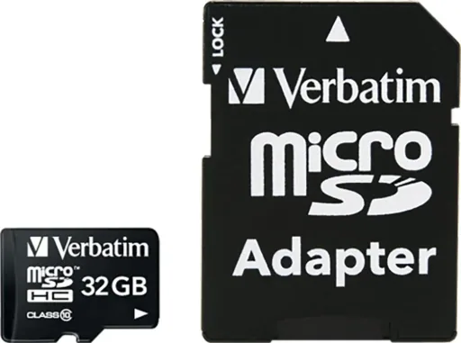 Car dashboard camera including 32 GB Micro SDHC memory card