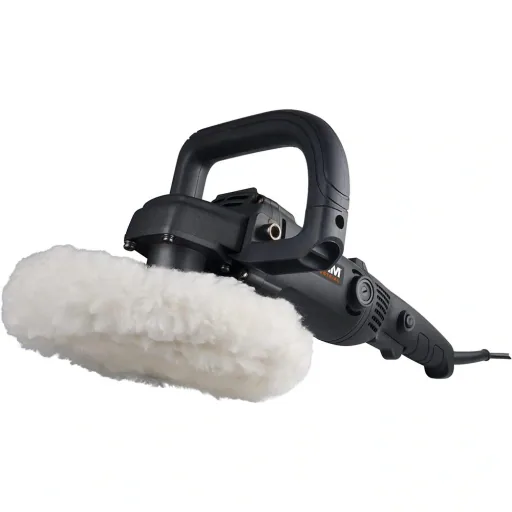 AGM1084P Angle Polisher 1400W - 180mm - Variable Speed ​​Control - Soft Grip - Includes Accessories with Carrying Case