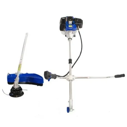 Brush cutter with 52cc 2-stroke petrol engine