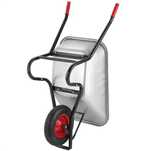 Gardebuk Wheelbarrow - Galvanized - with pneumatic tires - 100 kg