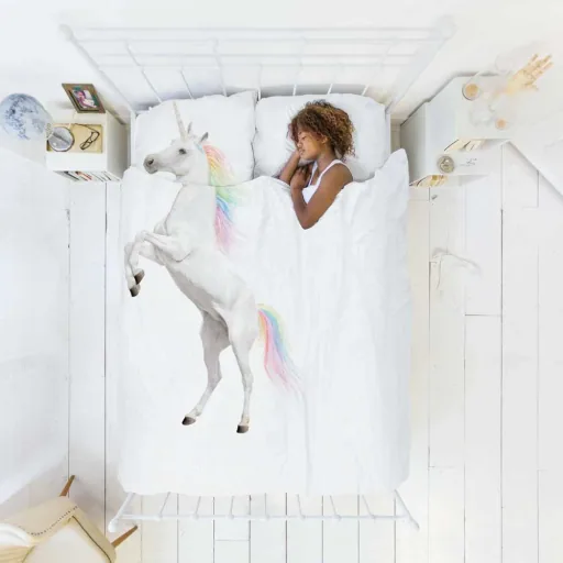 Snurk Parure de lit Licorne 135 x 200