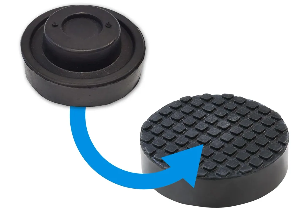 Rubber pad for car jack and lifting platform