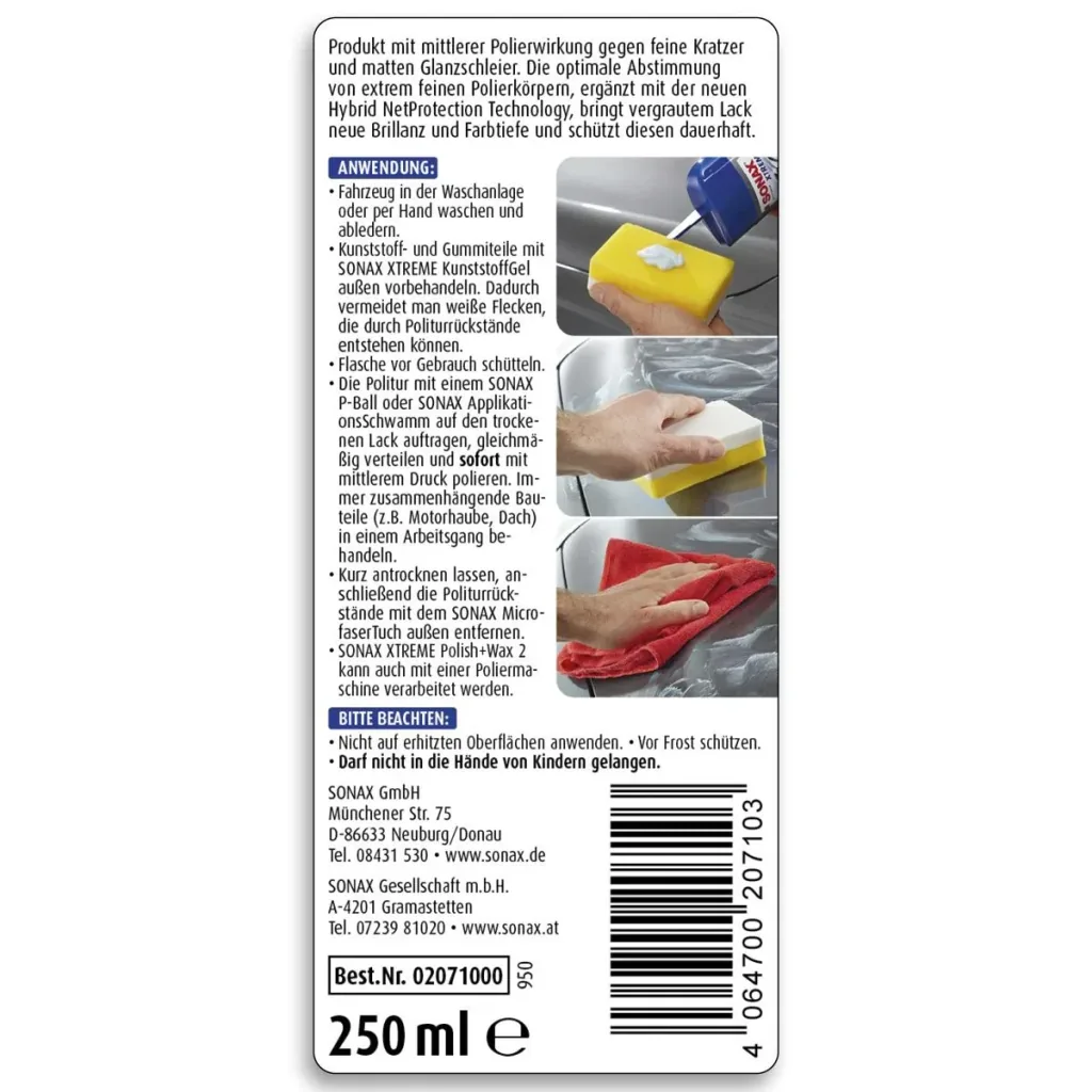XTREME Polish+Wax 2 250 ml