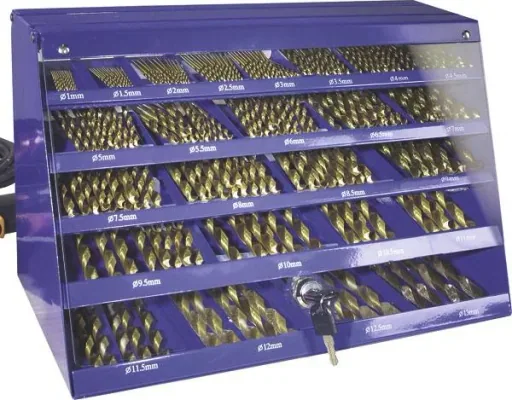 Drill storage box with 25 compartments