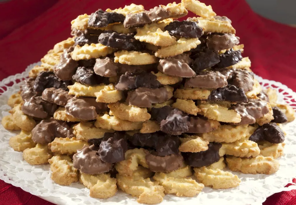 Butter biscuits with dark chocolate, 500 g