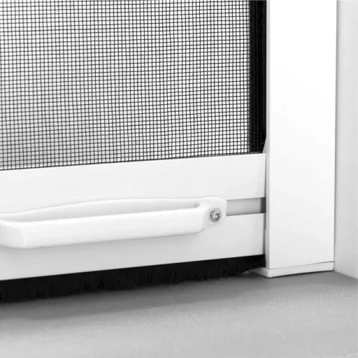 Insect screen roller blind for windows, 130 x 160 cm in white