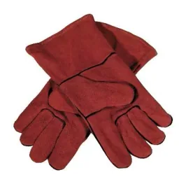 Welding gloves made of cowhide with heat-insulating lining