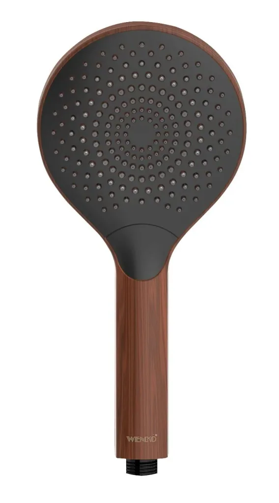 Watersaving shower head Watersaving Wood, Ø 12 cm