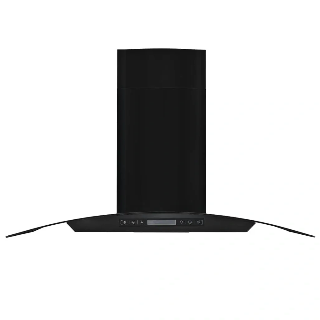 Wall hood 756 m³/h 90 cm stainless steel black