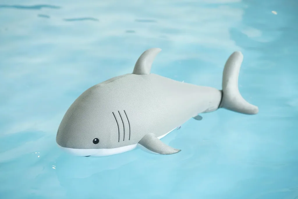 Westmann Pool Buddy Requin gris, blanc
