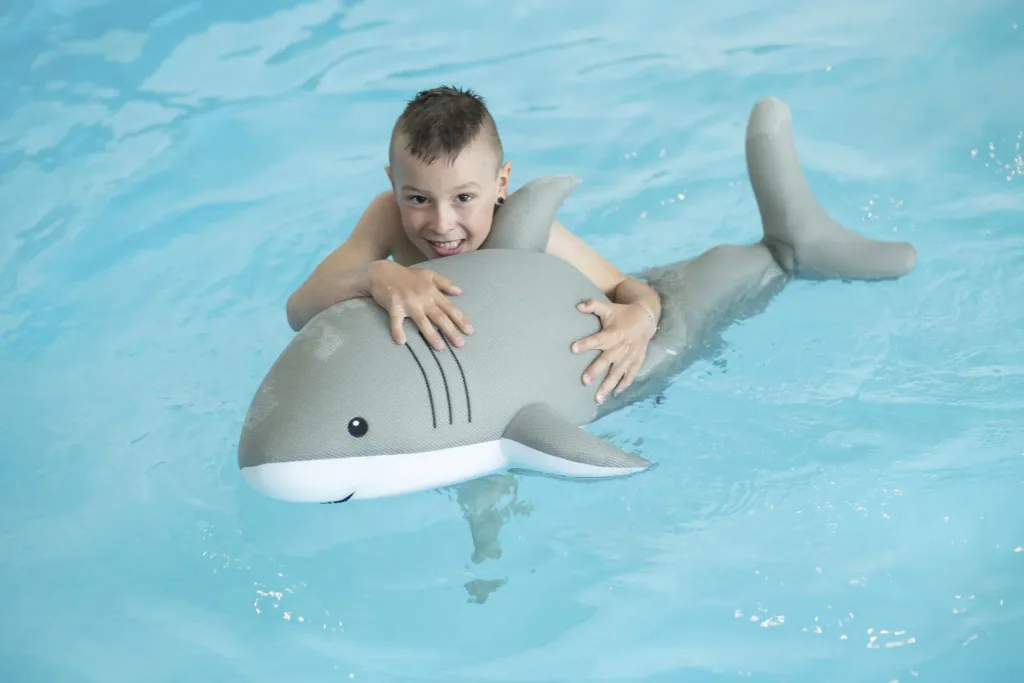 Westmann Pool Buddy Requin gris, blanc