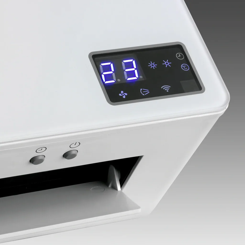 Ceramic stove Wall Designheat 2000 Wifi, wall mounting