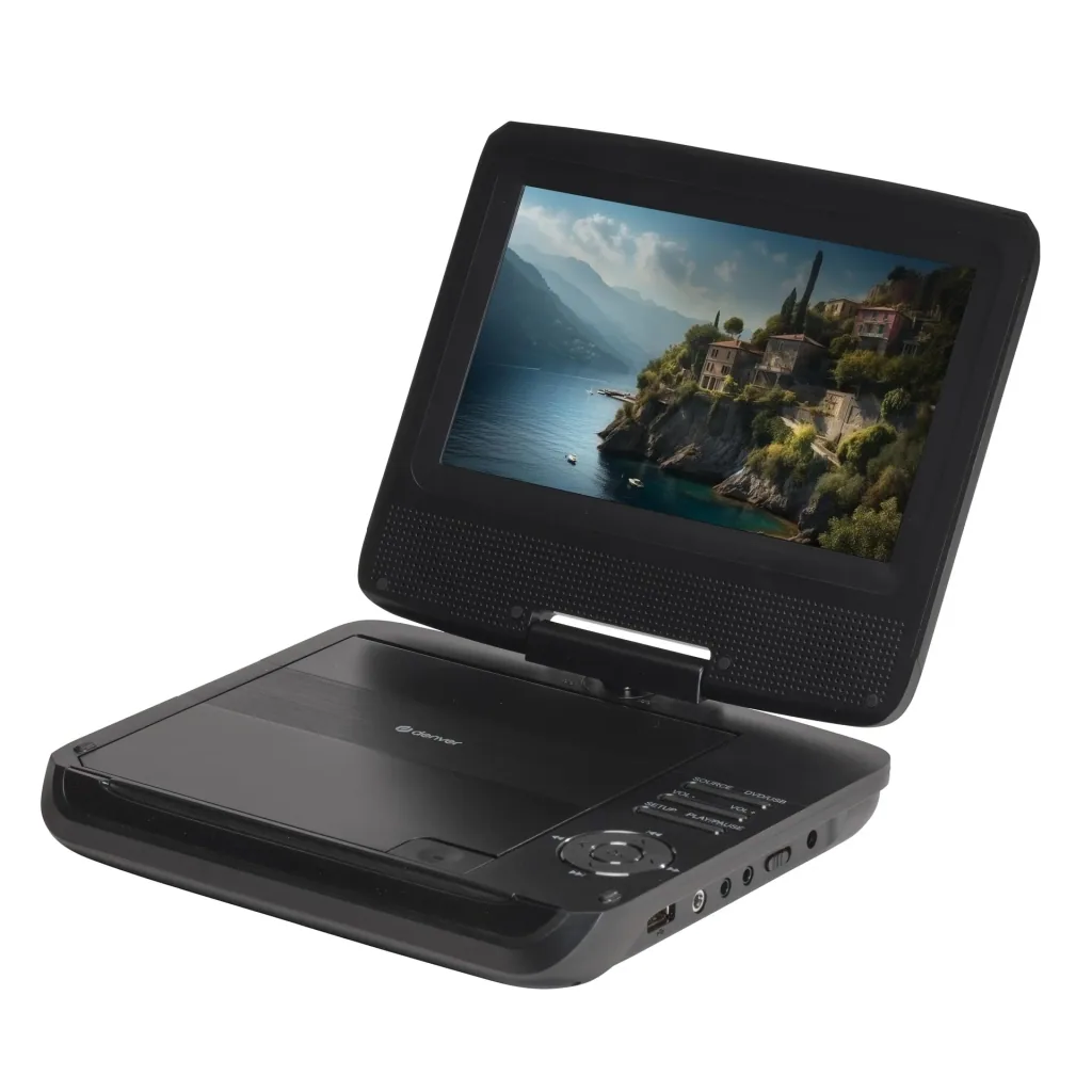 Portable DVD player with 7 inch display, battery and AVI playback