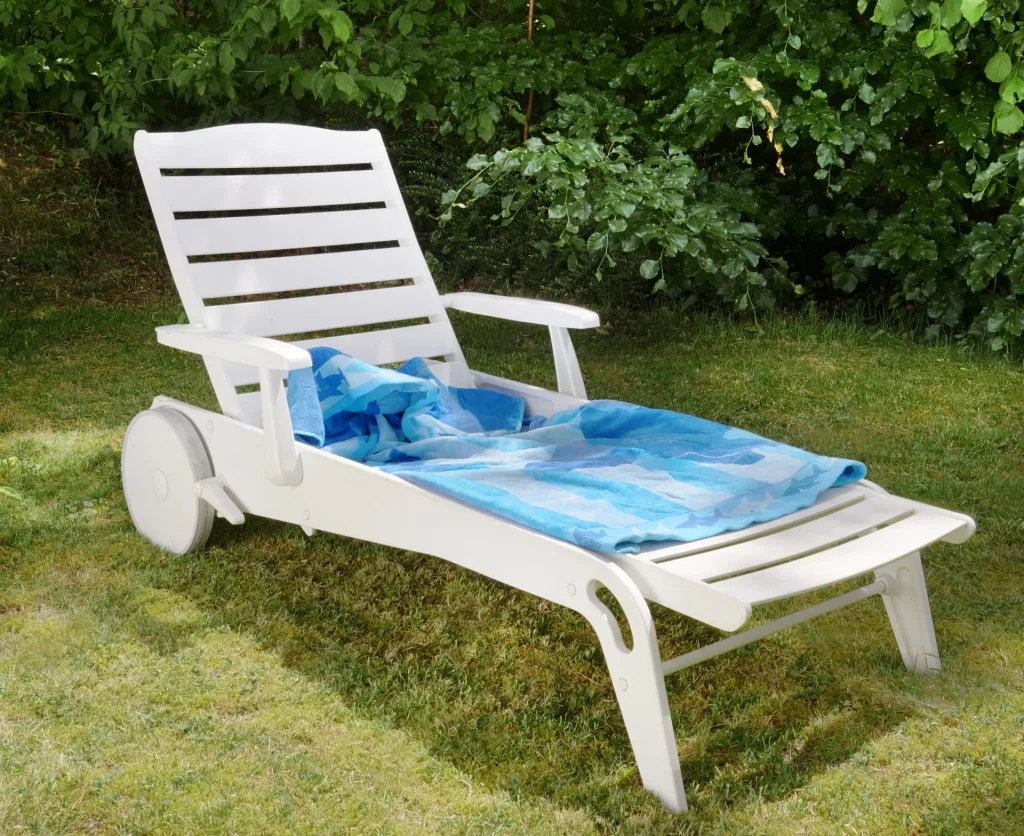 Deck chair towel, size 200x80cm, color light gray