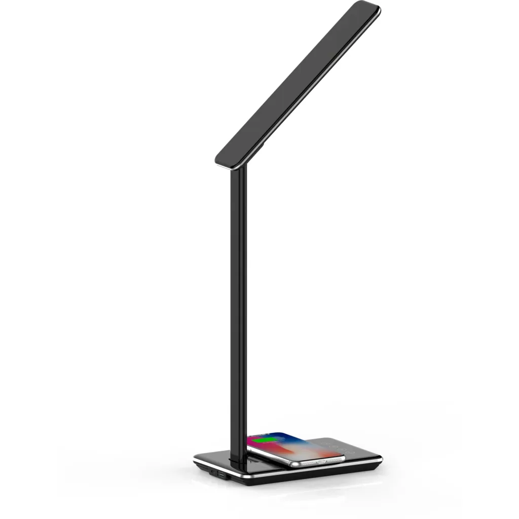 VT-7405 Table Lamp / Desk Lamp with Wireless QI Charger - Black