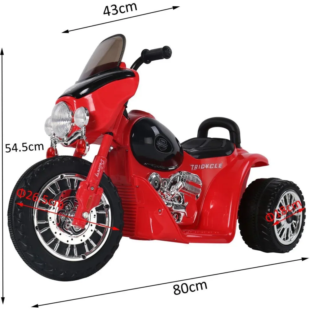Electric motorcycle children's motorcycle red