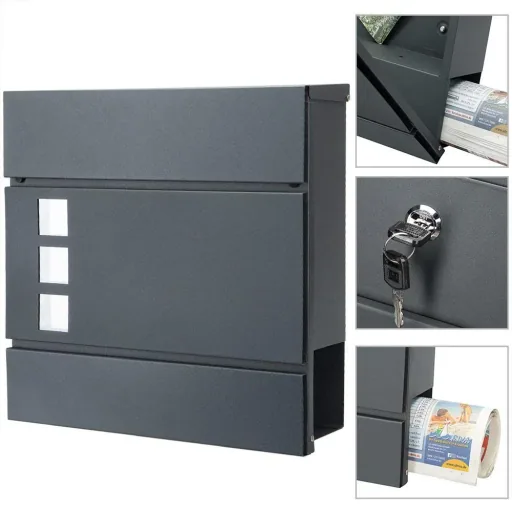 Designer mailbox with window in ant