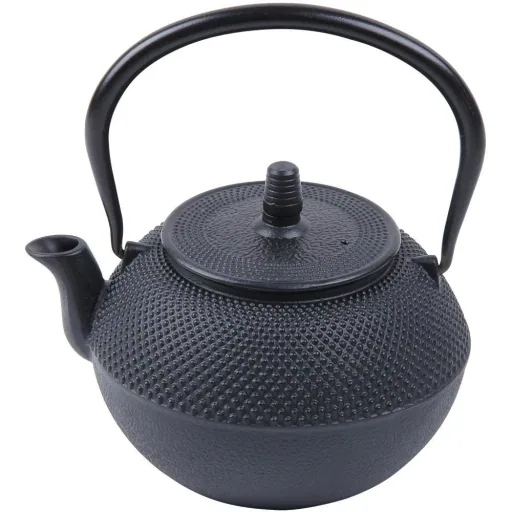 Cast iron tea kettle - 1250 ml - Black