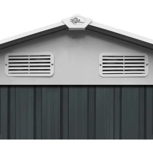 Garden shed anthracite metal 210x132x186cm