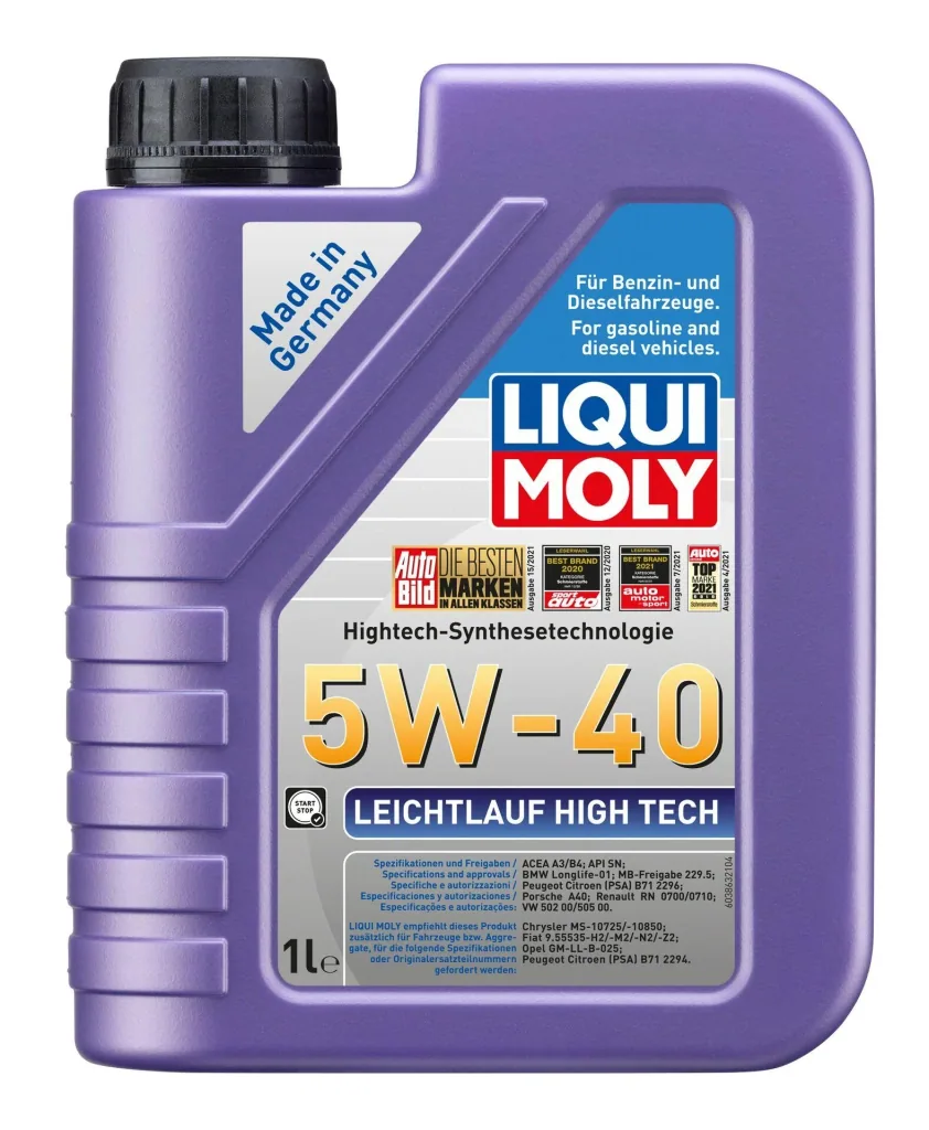 Low-friction engine oil High Tech 5W-40, 1 liter