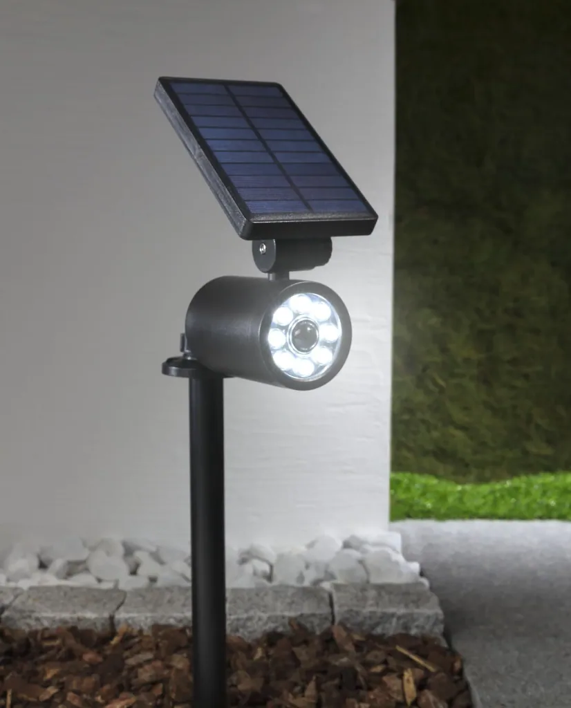Solar security spotlight + camera dummy