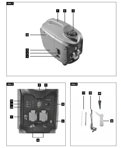 GENERATOR SG2000 2.7HP 2000W