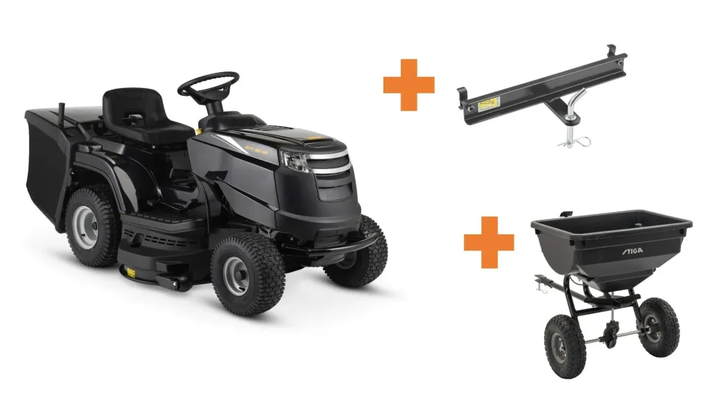 Lawn tractor AT4 98 HA, hydrostatic, double blade, 98 cm cutting width