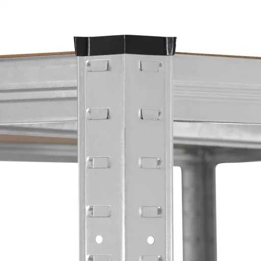 3-in-1 shelving unit - corner cabinet - galvanized - 875 kg