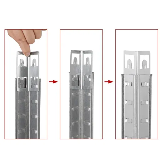 3-in-1 shelving unit - corner cabinet - galvanized - 875 kg