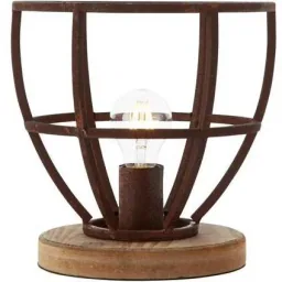 Table lamp Matrix XL nationwide oxidation metaal 60W Ø 25 cm