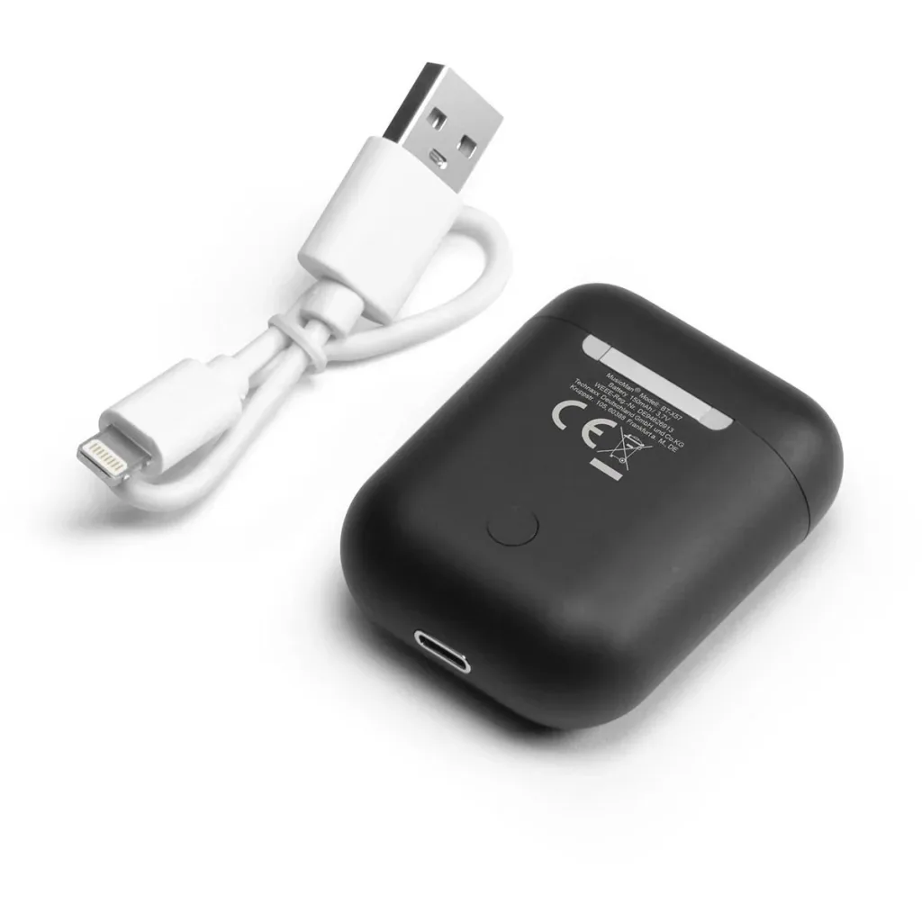 Wireless stereo in-ear headphones black